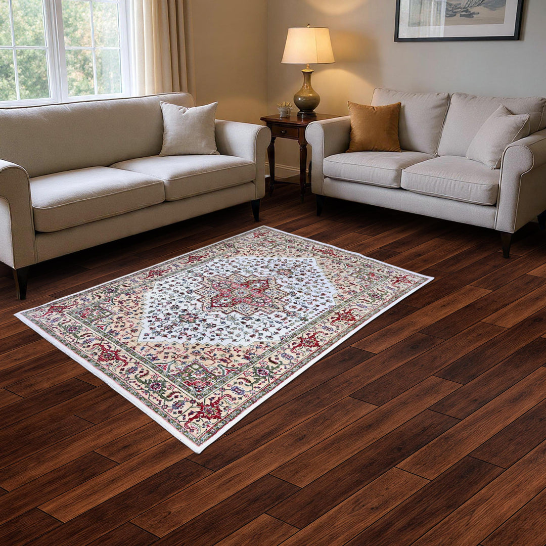 Multi Abstract Turkish Rug 5X8 ft