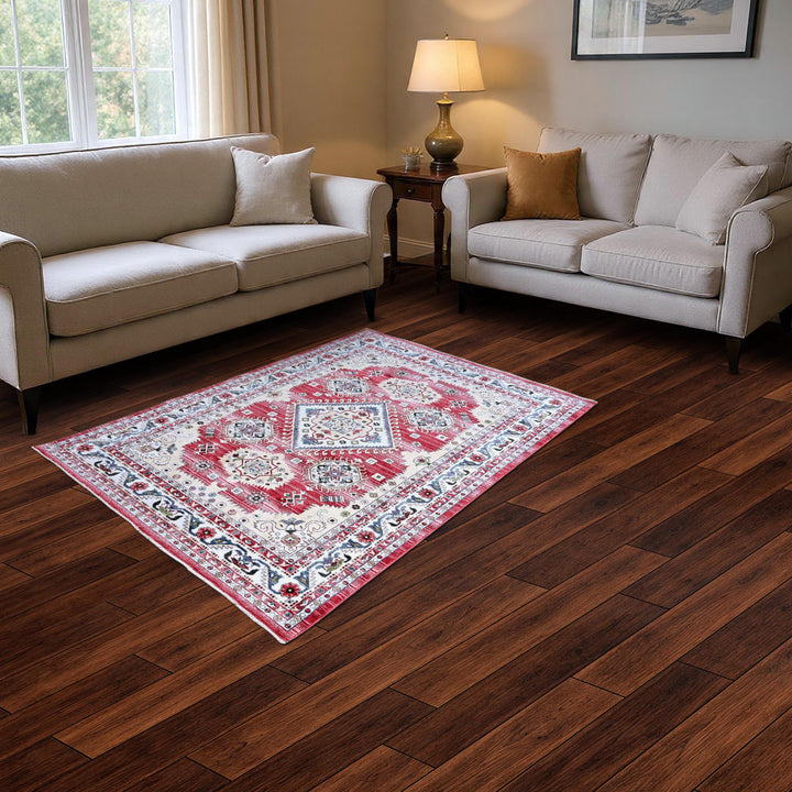 Rust Traditional Turkish Rug 5X8 ft