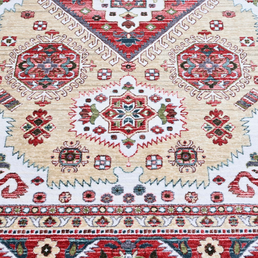 Rust & Beige Turkish Rug 5X8 ft