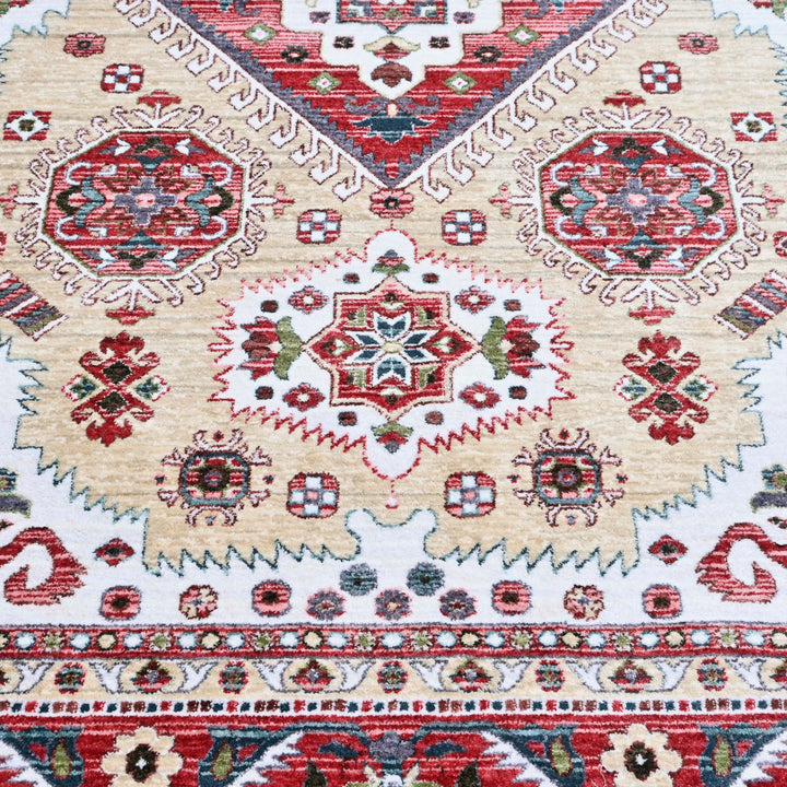 Rust & Beige Turkish Rug 5X8 ft