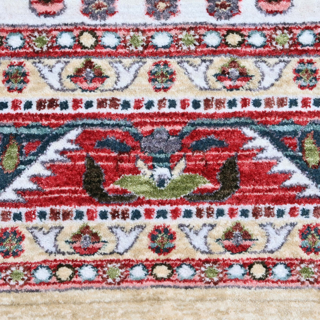 Rust & Beige Turkish Rug 5X8 ft