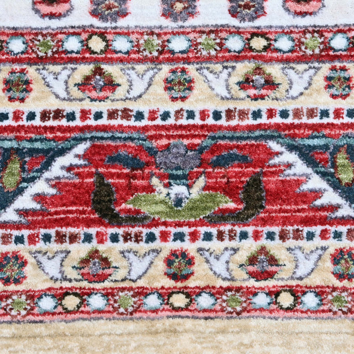Rust & Beige Turkish Rug 5X8 ft