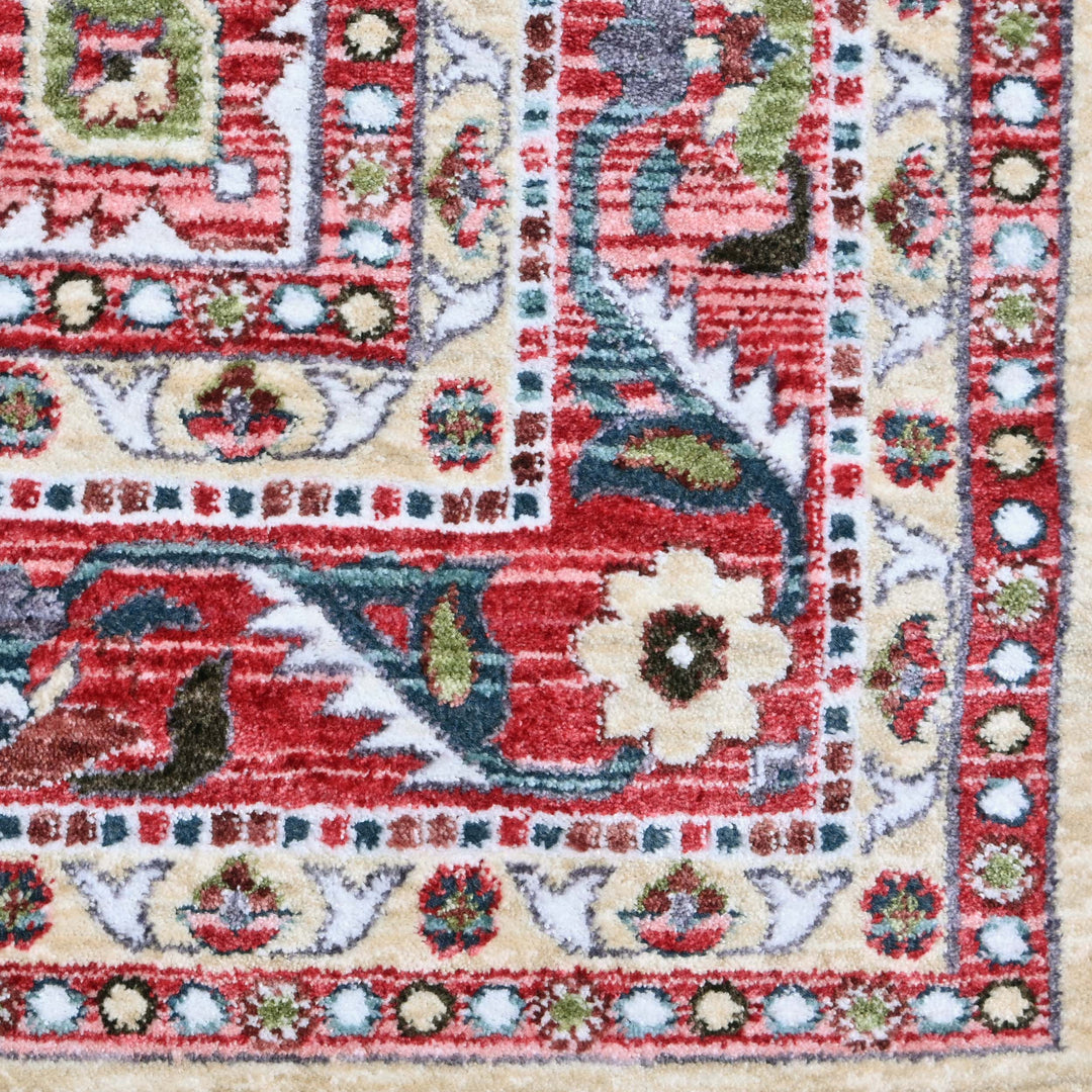 Rust & Beige Turkish Rug 5X8 ft