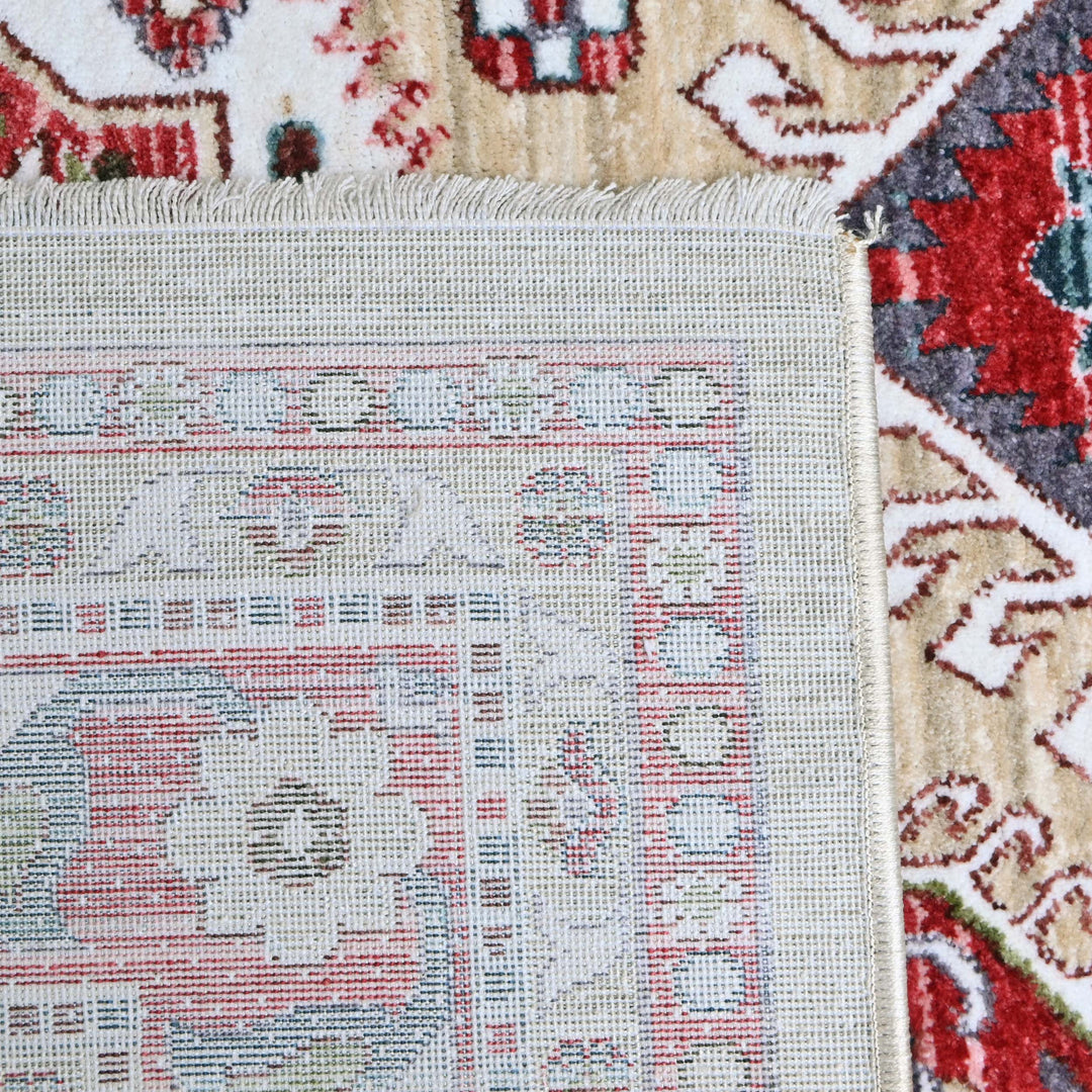 Rust & Beige Turkish Rug 5X8 ft