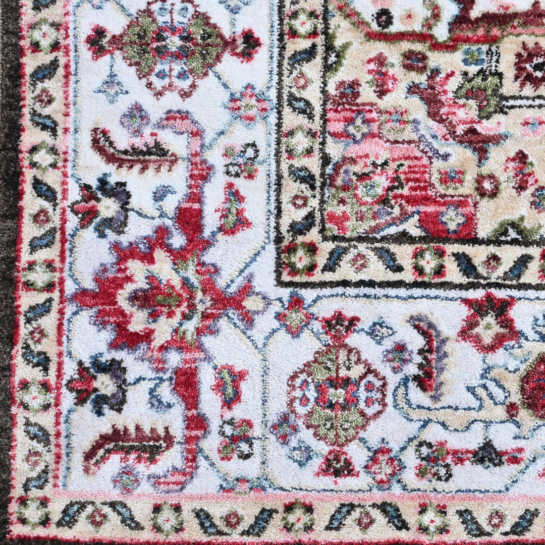 Brown & Rust Abstract Turkish Rug 5X8 ft