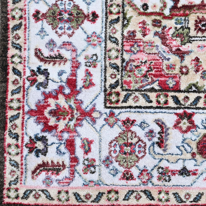 Brown & Rust Abstract Turkish Rug 5X8 ft