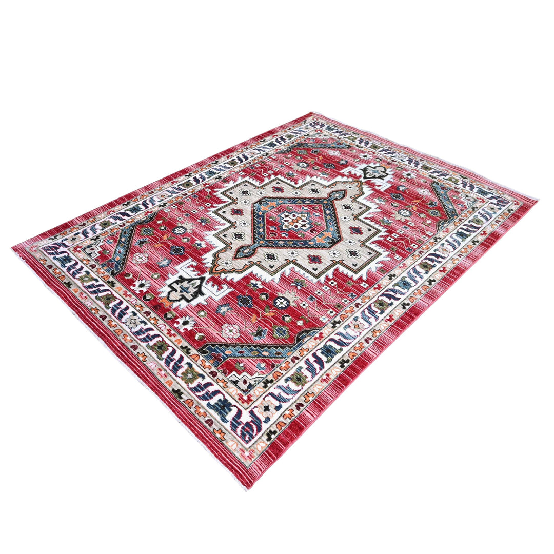 Multi traditional Floral Turkish Rug 5X8 ft