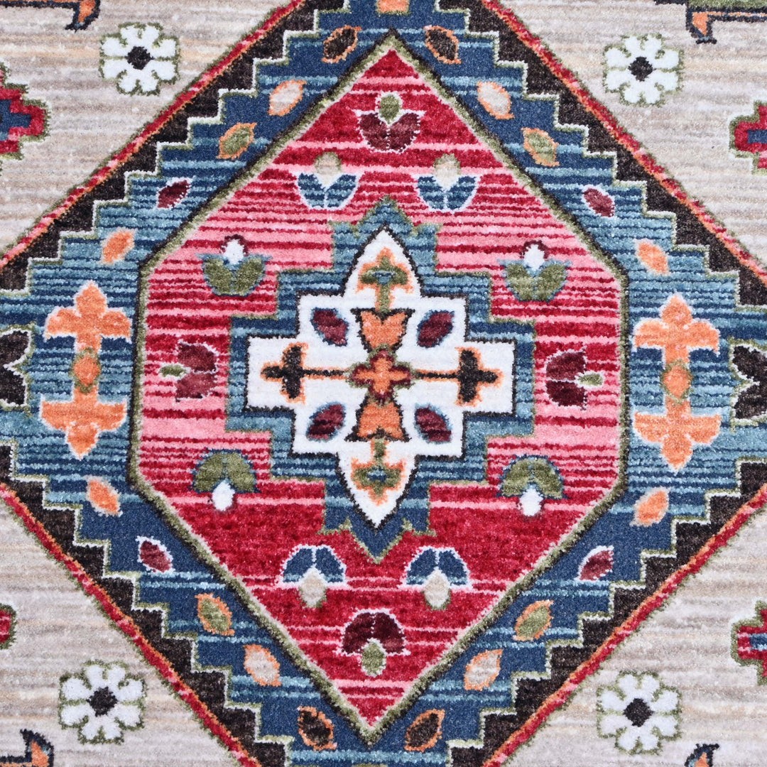 Multi traditional Floral Turkish Rug 5X8 ft