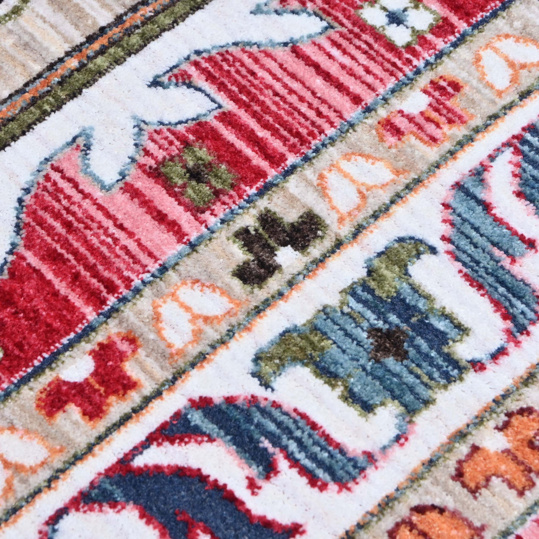 Multi traditional Floral Turkish Rug 5X8 ft