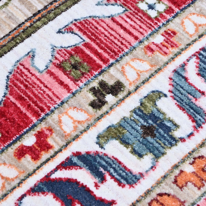 Multi traditional Floral Turkish Rug 5X8 ft