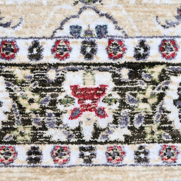 Beige Abstract Turkish Rug 5X8 ft