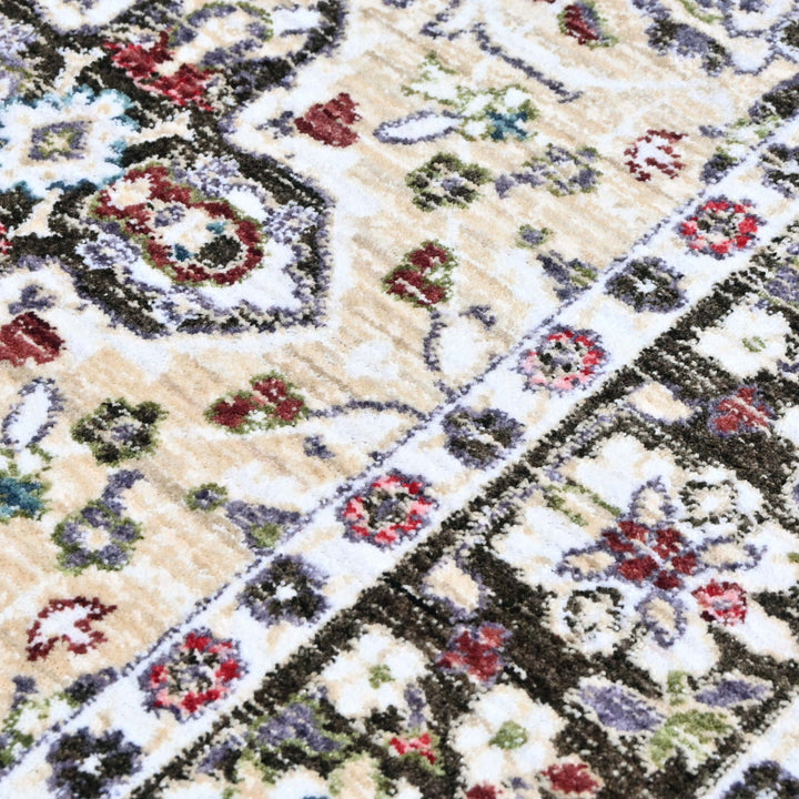 Beige Abstract Turkish Rug 5X8 ft