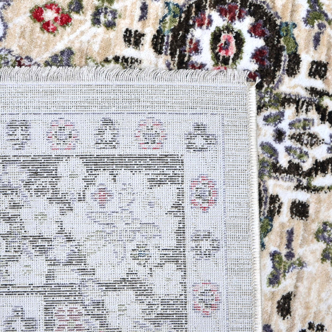 Beige Abstract Turkish Rug 5X8 ft
