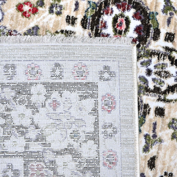 Beige Abstract Turkish Rug 5X8 ft