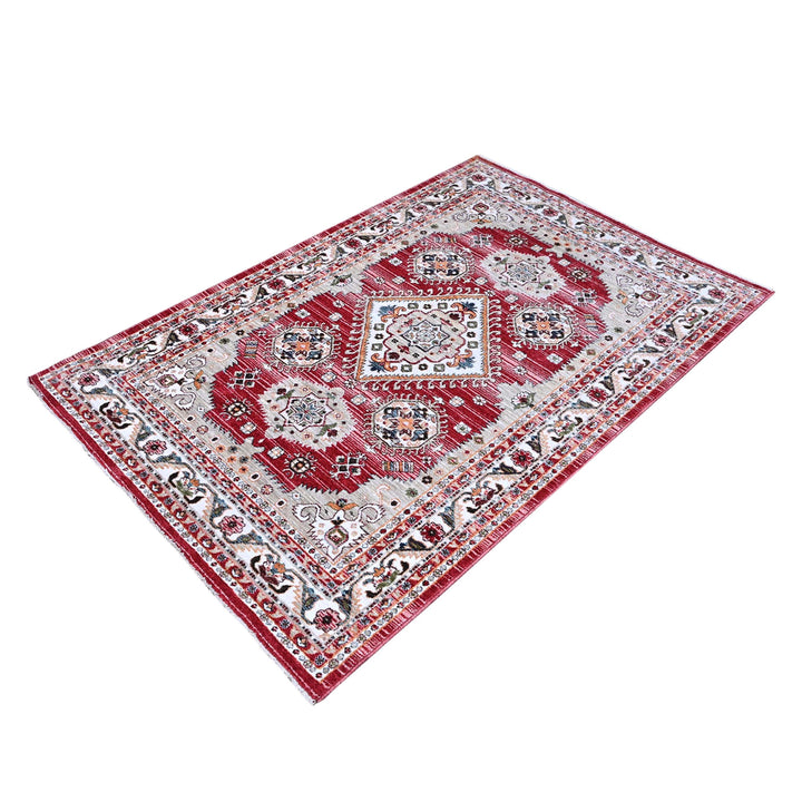 Rust Traditional Turkish Rug 4x6 Ft
