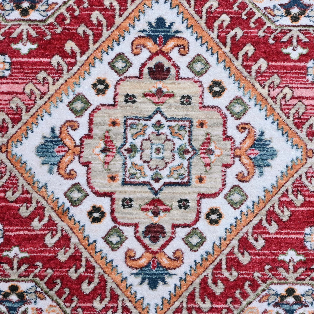 Rust Traditional Turkish Rug 4x6 Ft