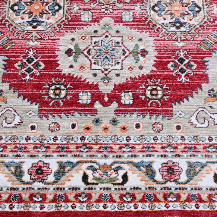 Rust Traditional Turkish Rug 4x6 Ft
