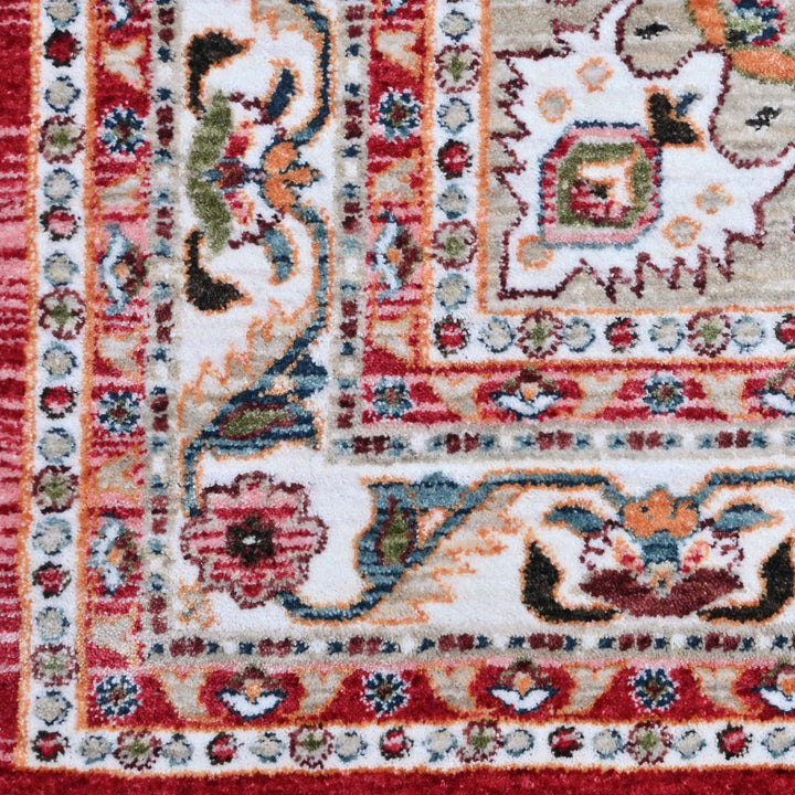 Rust Traditional Turkish Rug 4x6 Ft