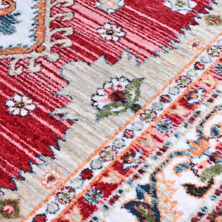 Rust Traditional Turkish Rug 4x6 Ft