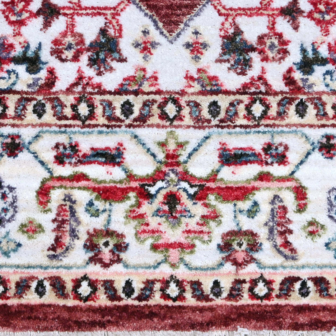 Deep Maroon Traditional Turkish Rug 4x6 Ft