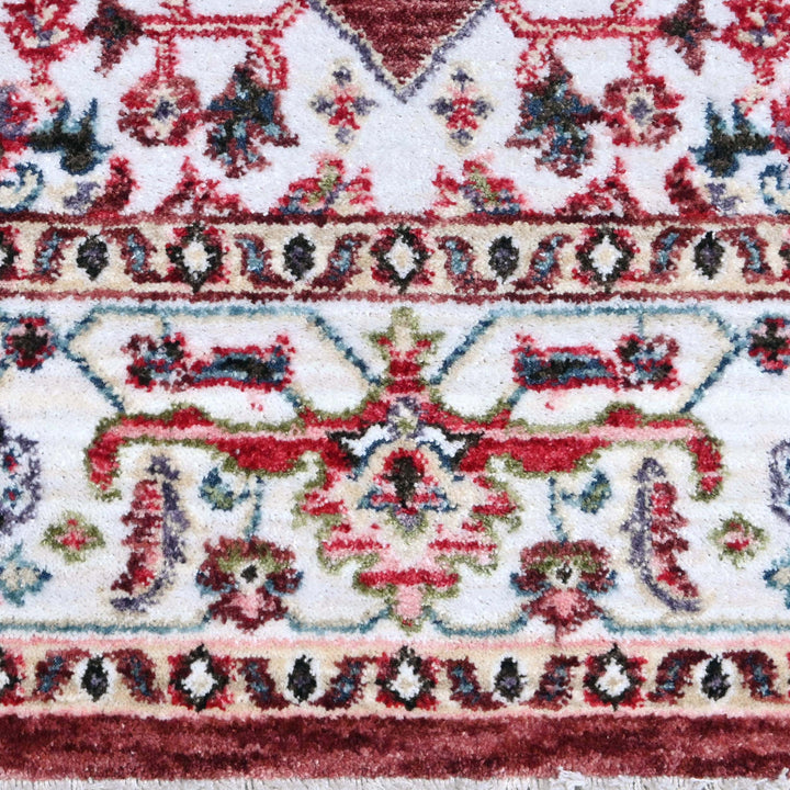 Deep Maroon Traditional Turkish Rug 4x6 Ft