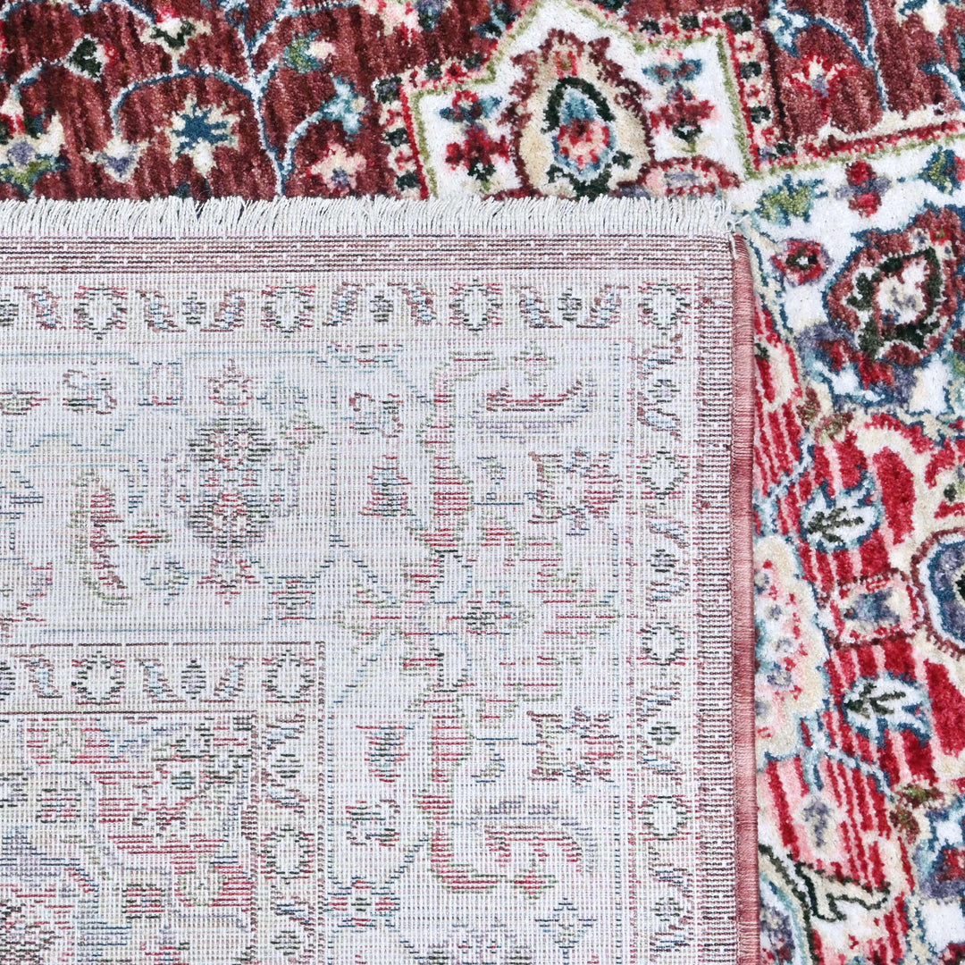 Deep Maroon Traditional Turkish Rug 4x6 Ft