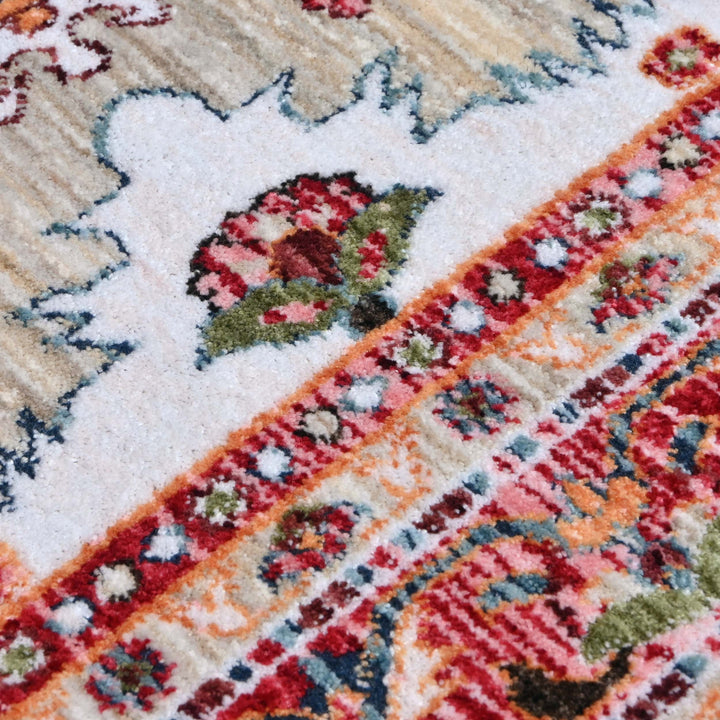 Multi Floral Turkish Rug 4x6 Ft