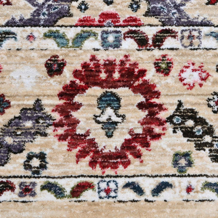 Beige Traditional Turkish Rug 4x6 Ft