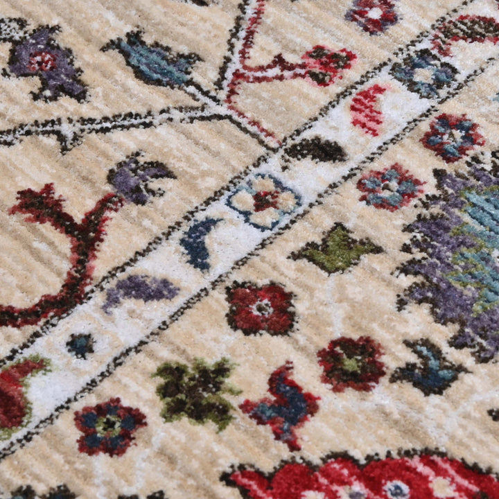 Beige Traditional Turkish Rug 4x6 Ft