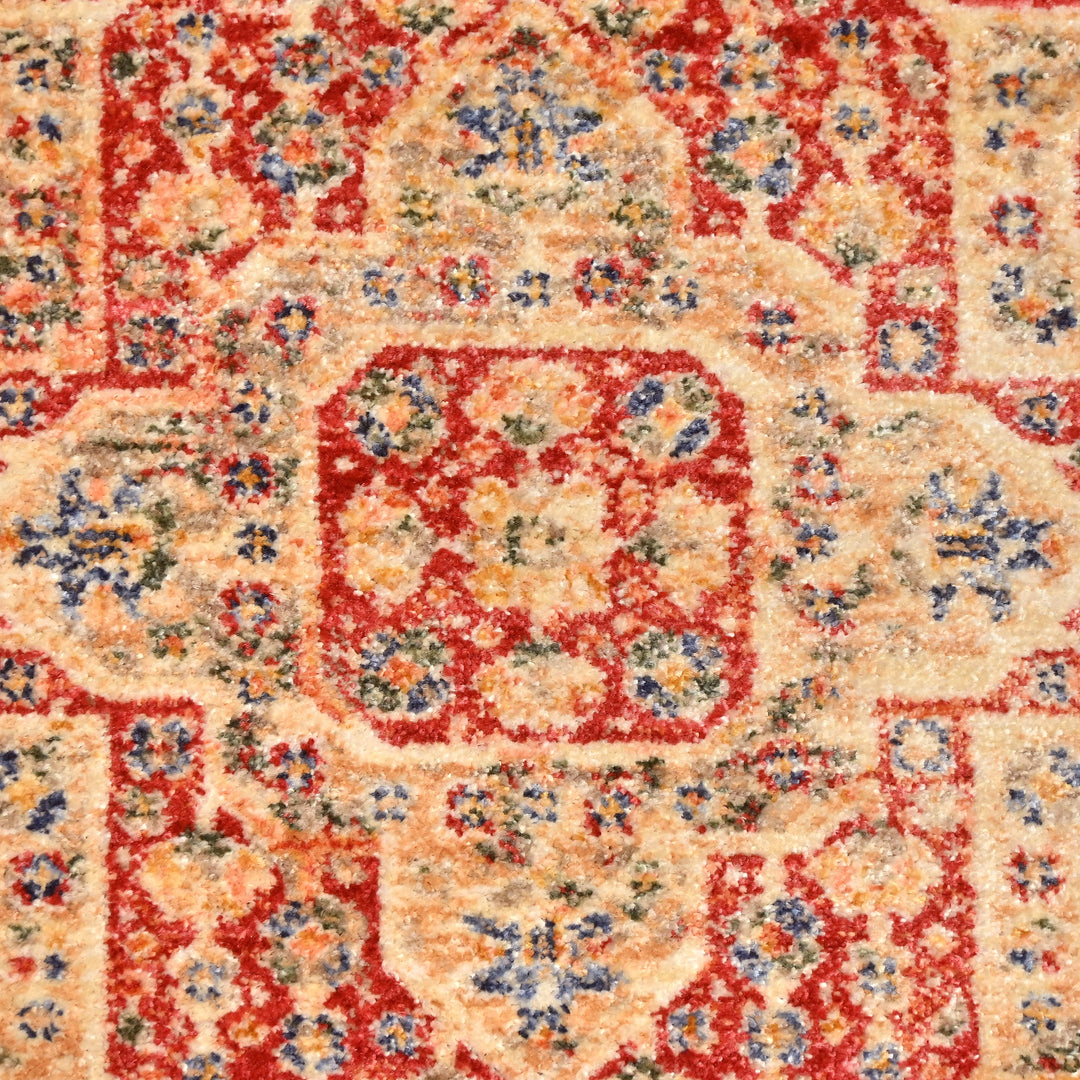 Rust Traditional Turkish Rug 4X6 Ft