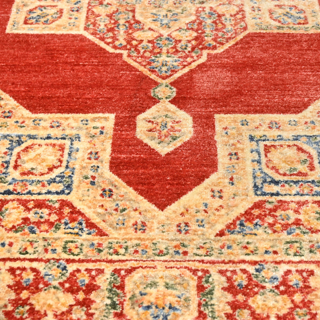 Rust Traditional Turkish Rug 4X6 Ft