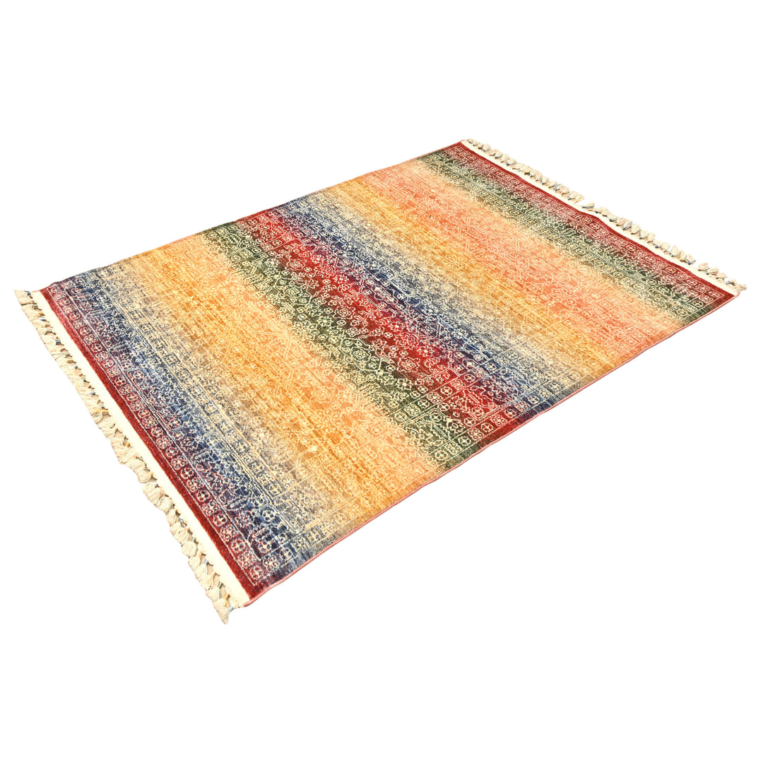 Multi Splash Turkish Rug 4X6 Ft