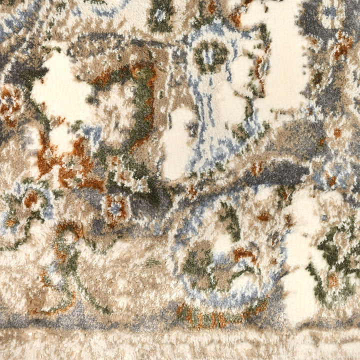 Brown Abstract Turkish Rug 4x6 ft