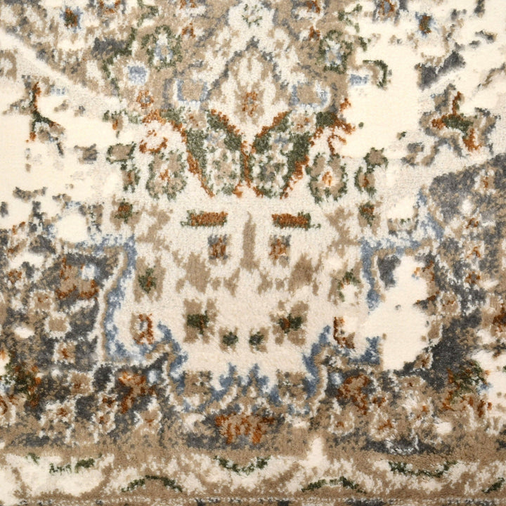 Brown Abstract Turkish Rug 4x6 ft