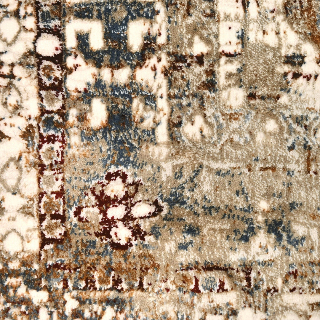 Multi Floral Turkish Rug 4x6 ft