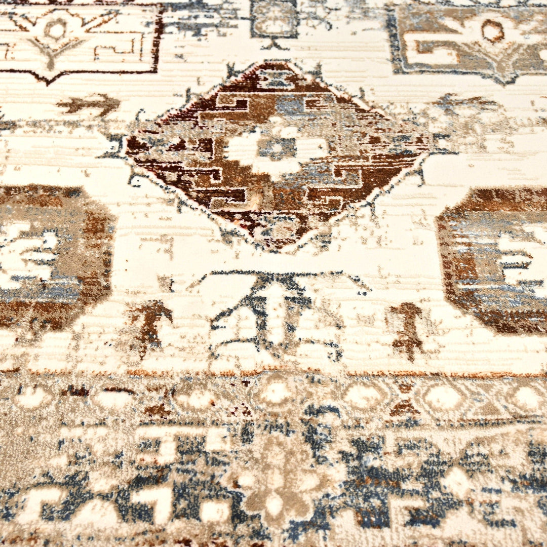 Multi Floral Turkish Rug 4x6 ft