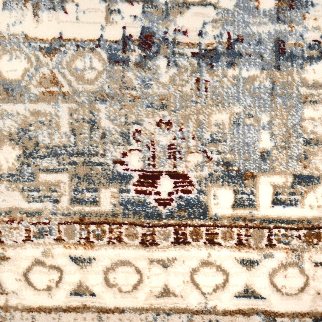 Multi Floral Turkish Rug 4x6 ft