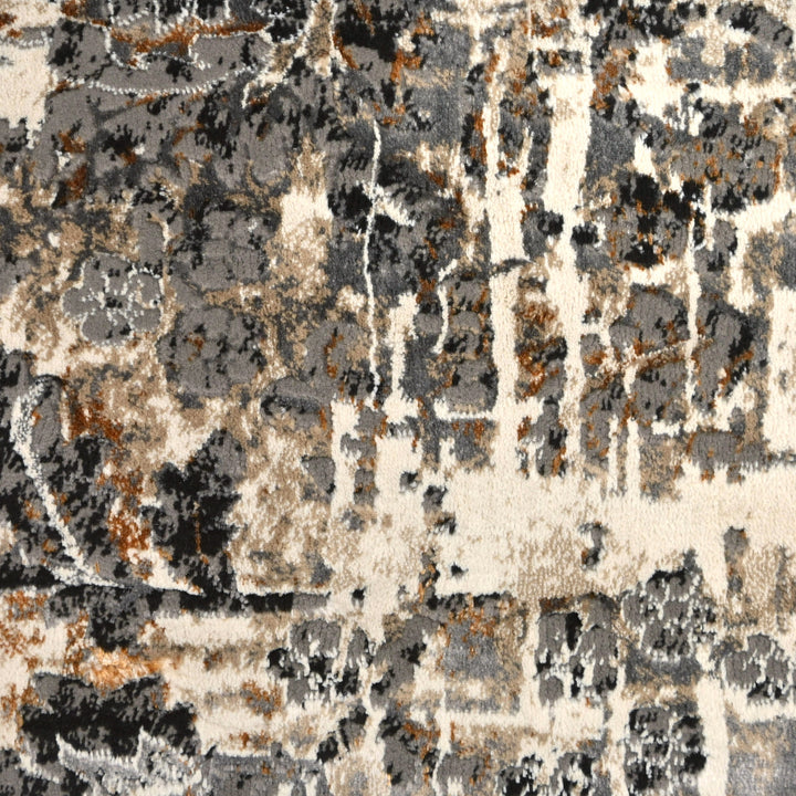 Grey Splash Turkish Rug 5X8 Ft