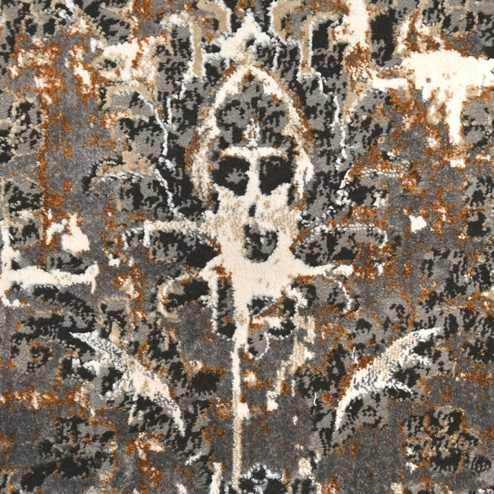 Grey Splash Turkish Rug 5X8 Ft