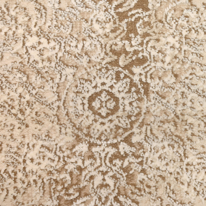 Beige Splash Turkish Oval Rug 2.5x5 Ft