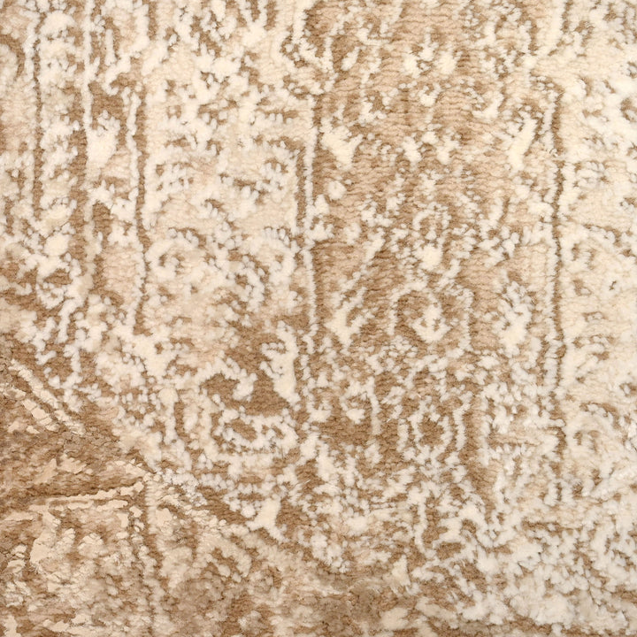 Beige Splash Turkish Oval Rug 2.5x5 Ft