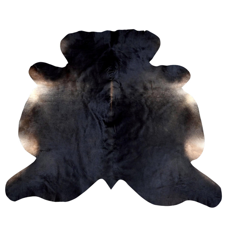 Mid Night Black Cow Hide 5.5X6 FT