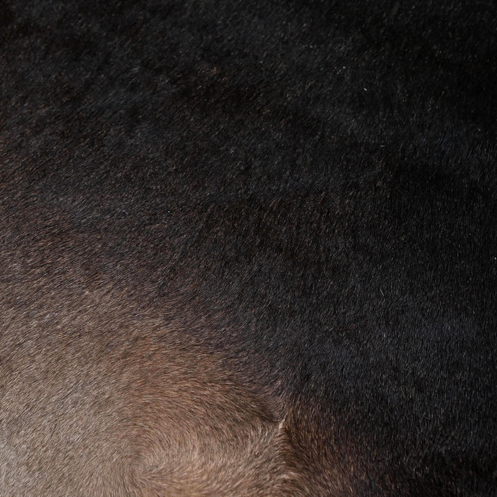 Mid Night Black Cow Hide 5.5X6 FT