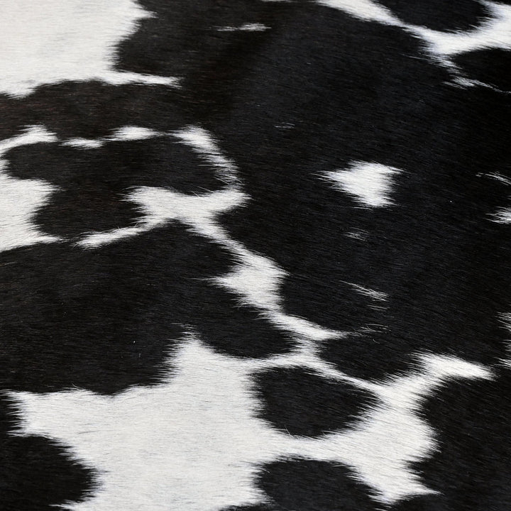 Black & White Cow Hide 5x5.5 FT