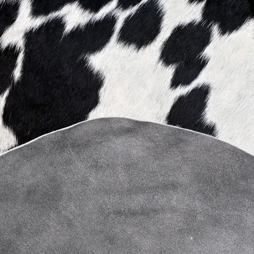Black & White Cow Hide 5x5.5 FT