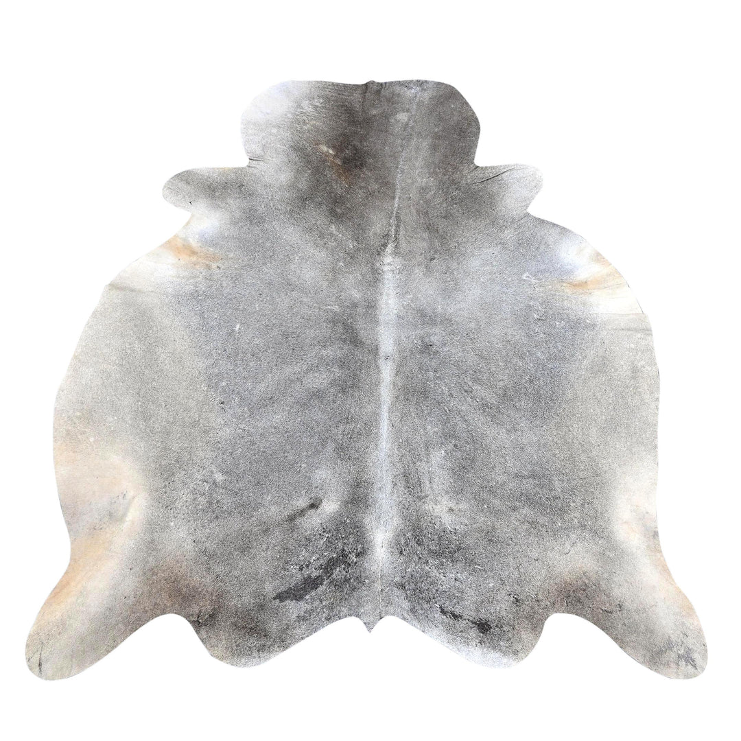 Grey & White Cow Hide 5x5.5 FT