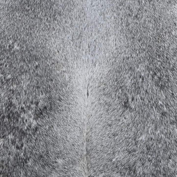 Grey & White Cow Hide 5x5.5 FT