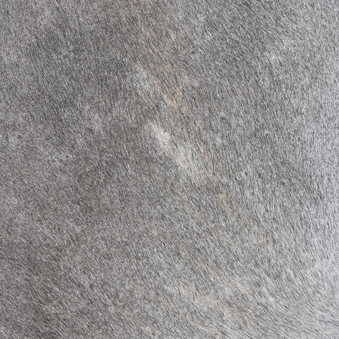 Grey & White Cow Hide 5x5.5 FT