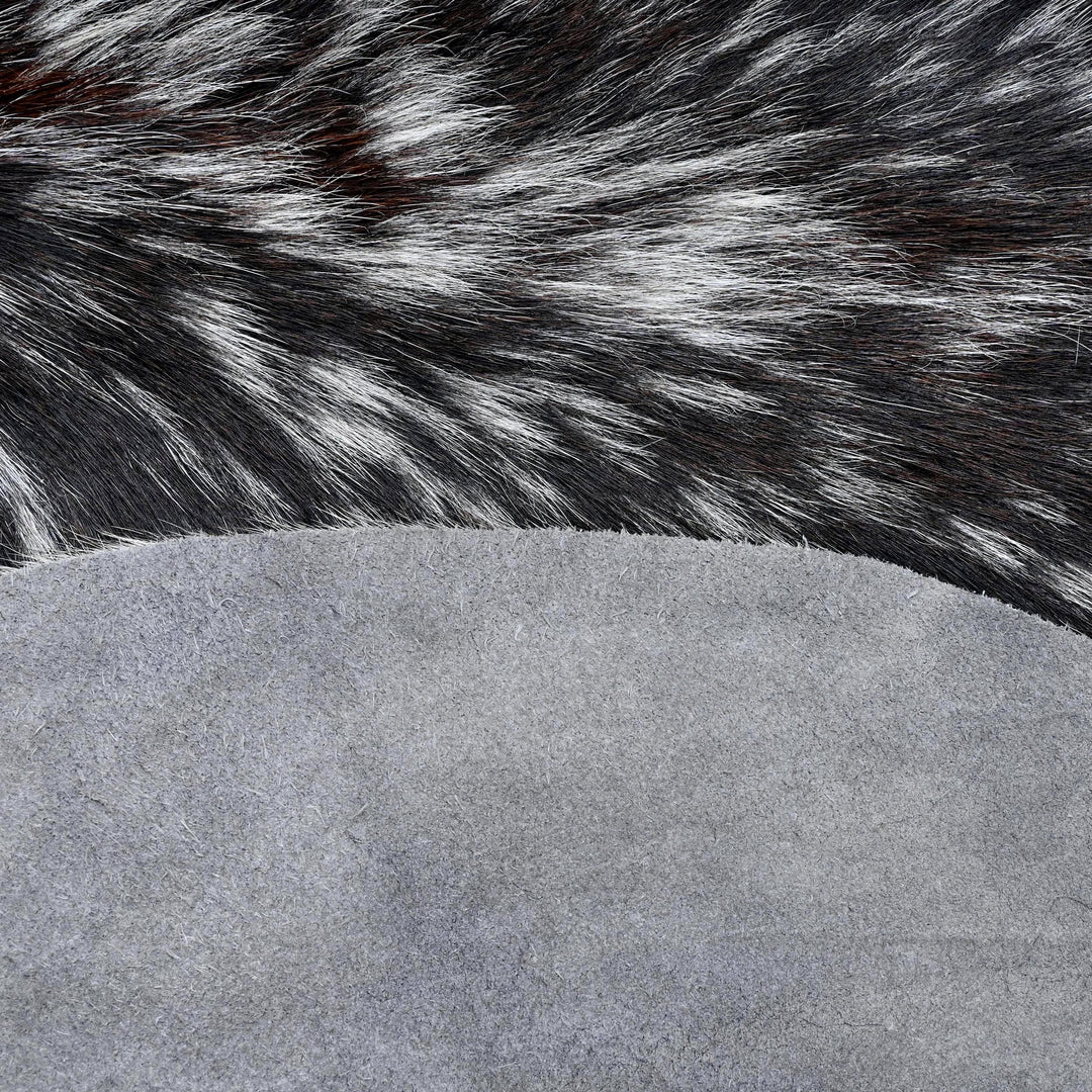 Tri-color Speckled Cow Hide 5.5x5.5 FT