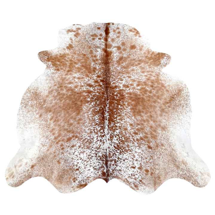 Brown & White Speckled Cow Hide 6x6 FT